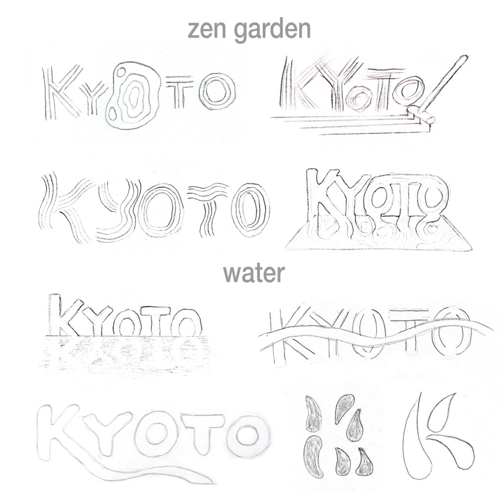 Kyoto logo sketches 2