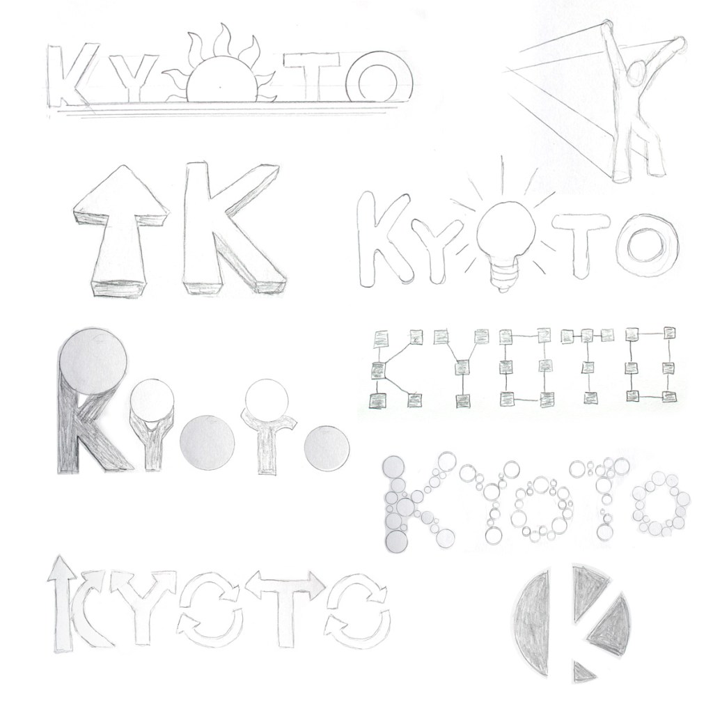 Kyoto logo sketches 5