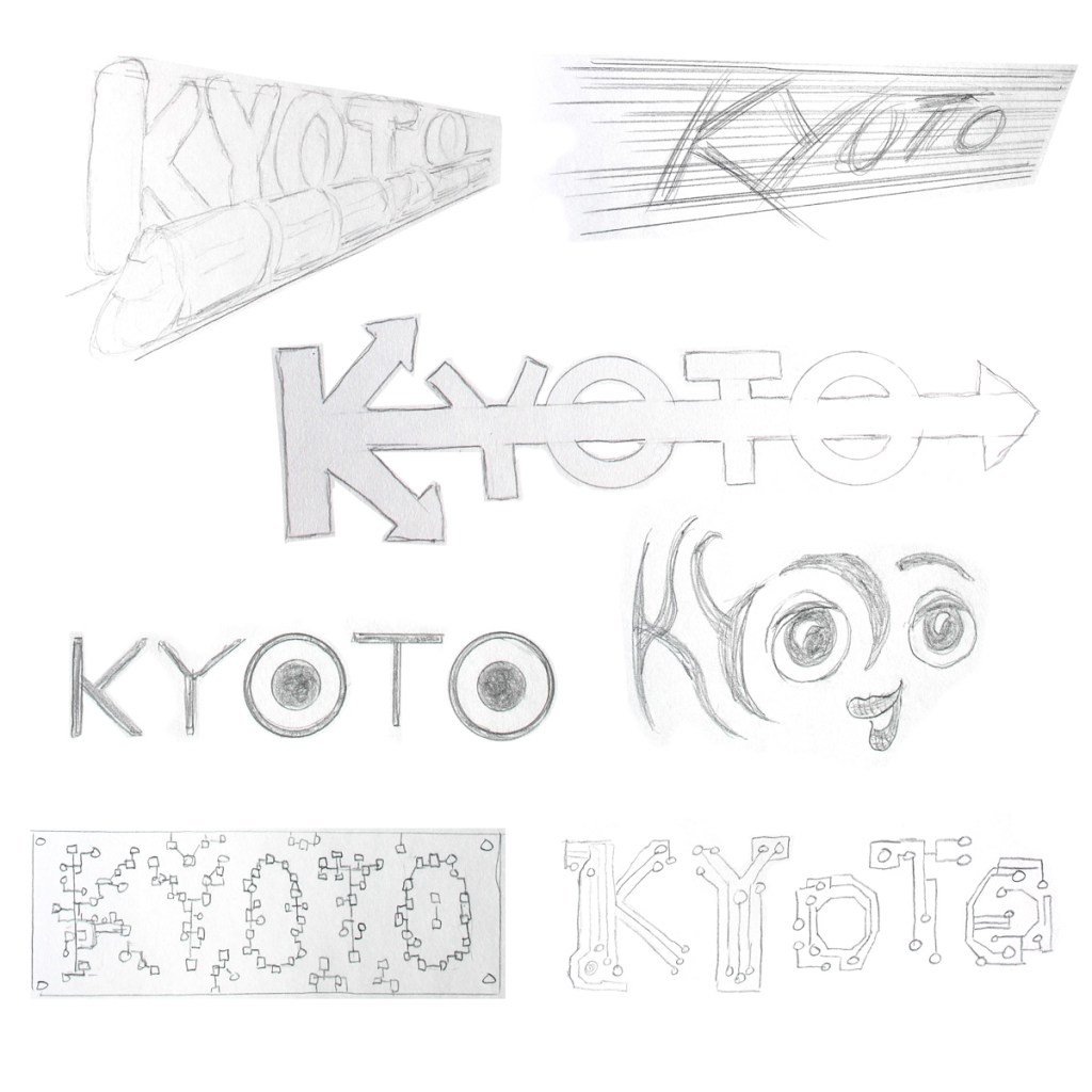 Kyoto logo sketches 6