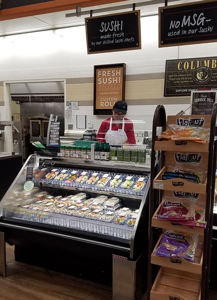 Sushi at Raleys Supermarket