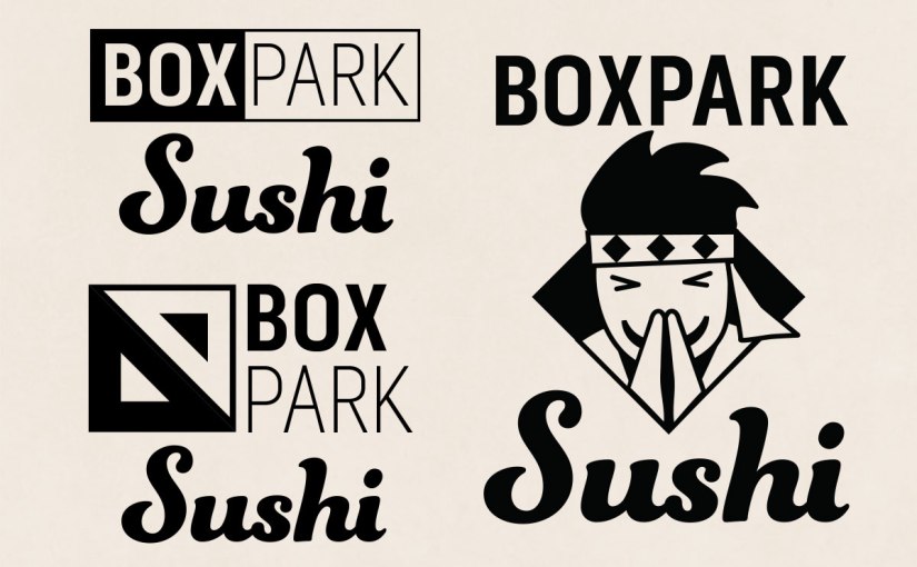 Boxpark Sushi logo&nbsp;refinements