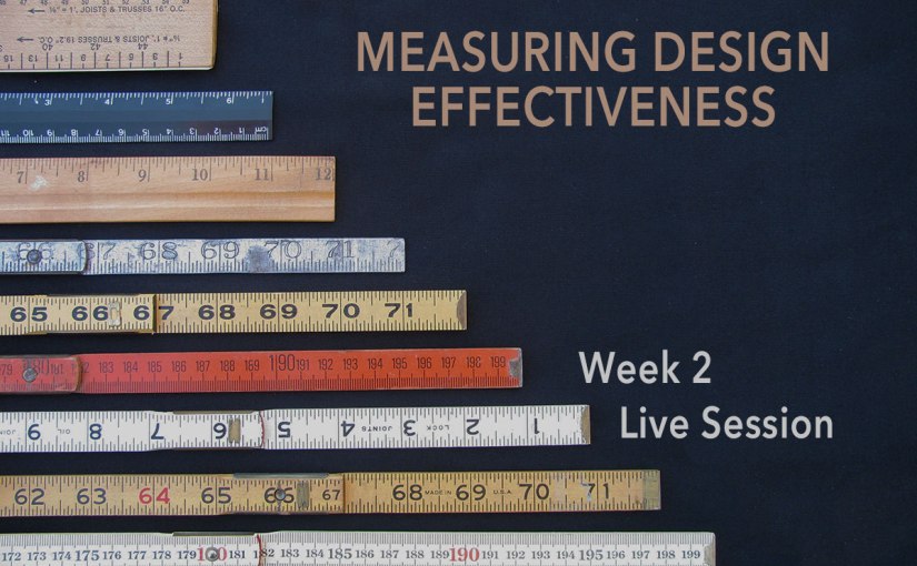 Measuring Design Effectiveness Week 2 Live&nbsp;Session