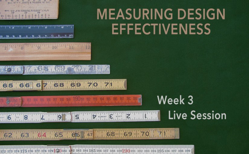 Measuring Design Effectiveness Week 3 Live&nbsp;Session