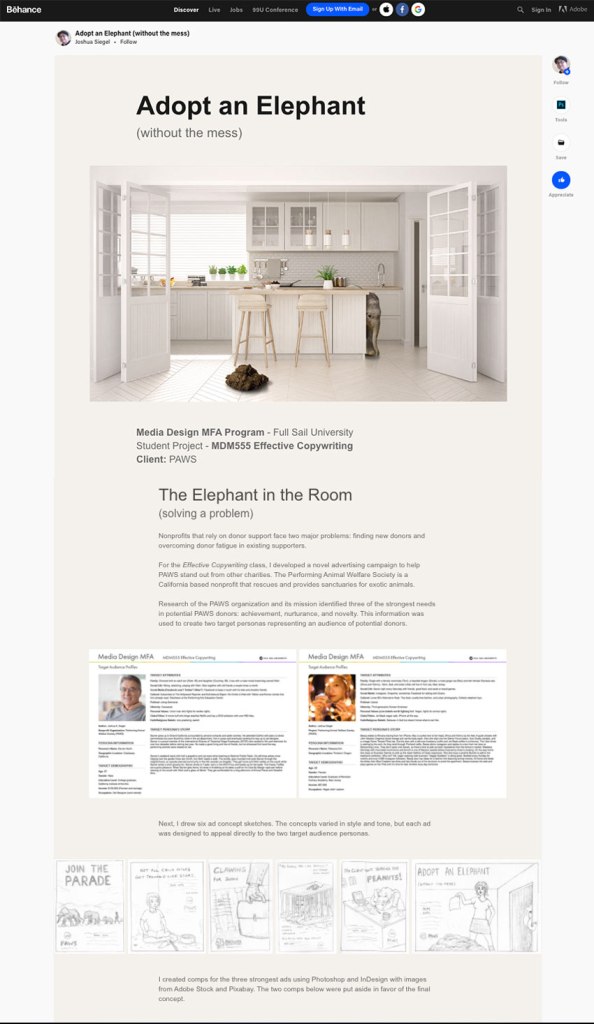 portfolio page screenshot